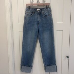 Habitual "Reese" High Rise Straight Cuffed Jeans - size 6/ 28